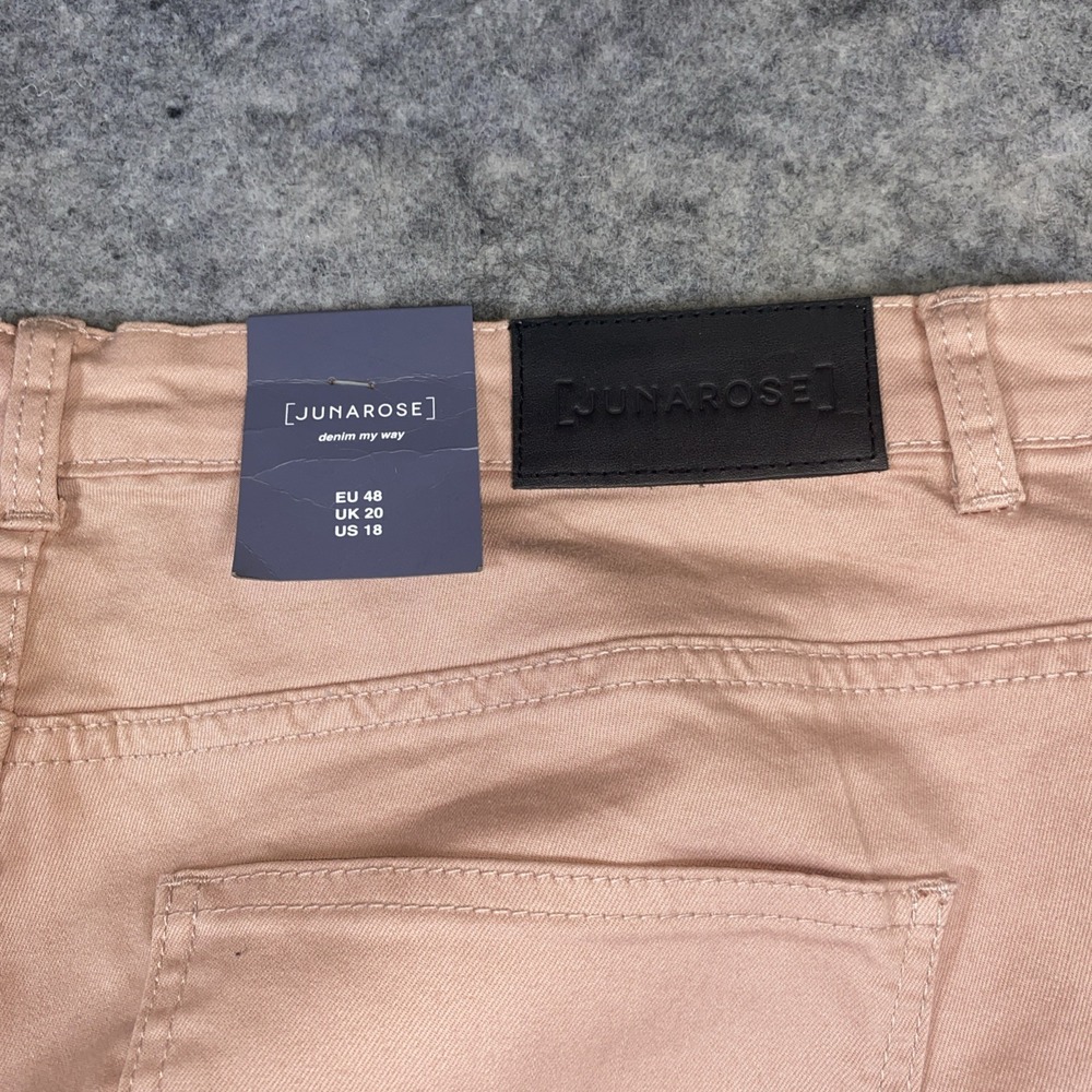 New Junarose Skinny Jeans Women's 18 Misty Rose Denim My Way Zippered‎ 5 Pocket - Picture 9 of 12